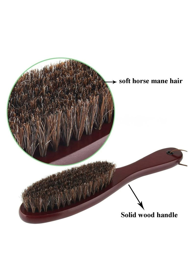 Generic - Beard Brush with Solid Wooden Handle for Men, Brown - Image 1