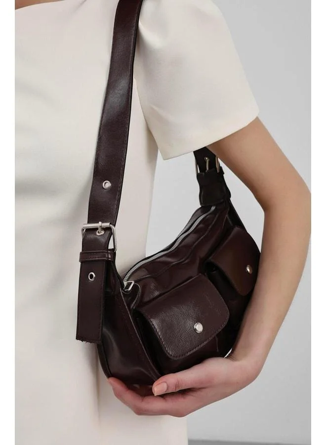 شولي باجس Diana Vintage Baget حقيبة قهوة.