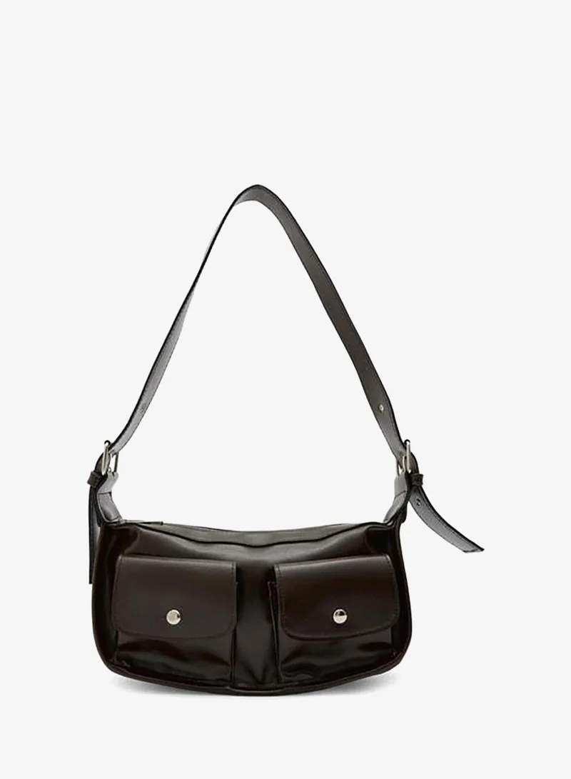 شولي باجس Diana Vintage Baget حقيبة قهوة.