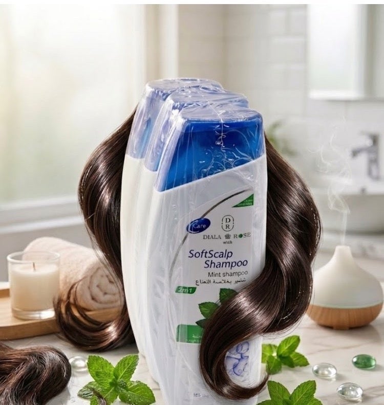 Economical shampoo with refreshing mint extract. "(1 in 3) Offer: 600ml of quality and freshness in every bottle. Greater savings... Long-lasting freshness." - Image 5