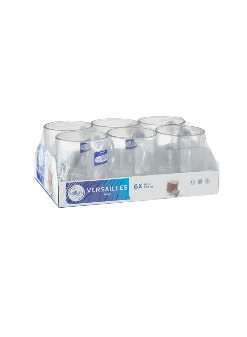 DURALEX A set of 6 clear glass cups from the French company Drulex - Image 3