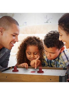 EASY FUTURE Air Hockey Table Wooden Desktop Hockey Game for Kids Adults Family Portable for Party Birthday Gift Favor Educational Toy  - Image 1