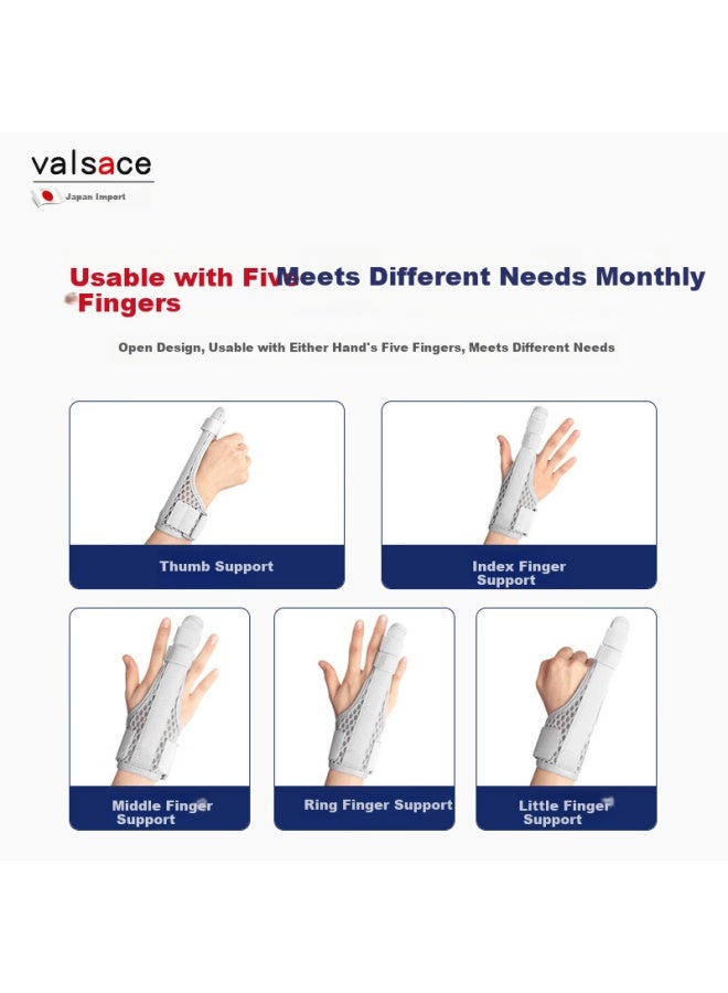 Valsace Medical Finger Splint Fracture Immobilization Sleeve - Image 2