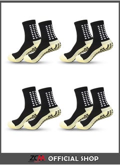 ZCM-HAPPY 4 Pair of Athletic Football Socks 