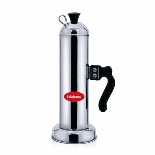 Blueberry's Stainless Steel Chiratta Puttu Maker puttumaker steamer-Use with Pressure Cooker -Silver (Puttu Maker) - Image 1