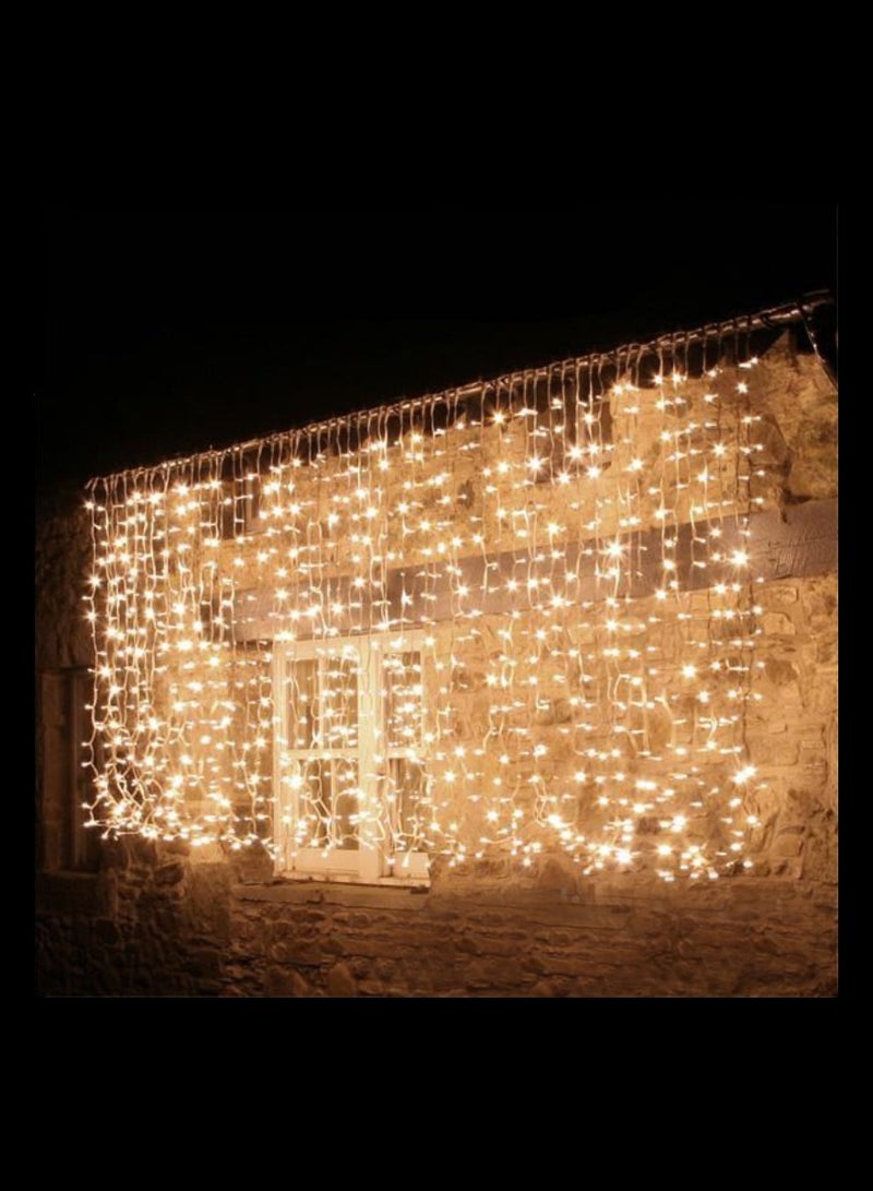 جيهام ضوء ستارة رمضان يعمل بالبطارية، 50 مصباح LED، 7 متر، ضوء خرافي للزينة الرمضانية، أبيض دافئ  - Image 3