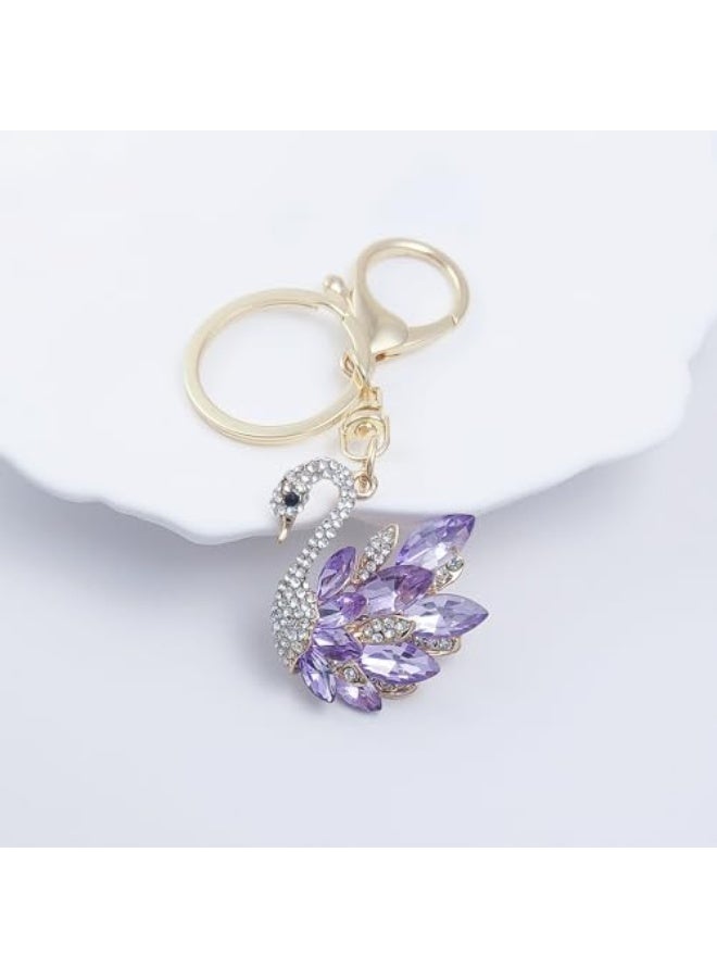 حصالة مفاتيح جميلة بشكل حيوان مع أحجار كريمة، هدية عصرية مدمجة وقابلة للحمل لصديقة - Image 2