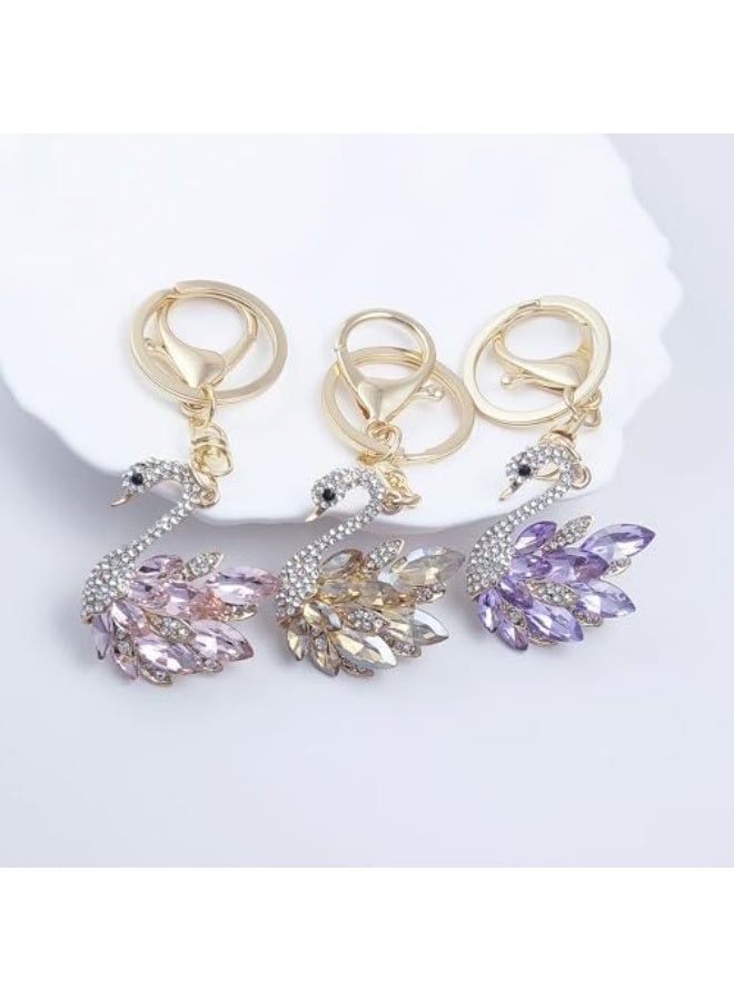 حصالة مفاتيح جميلة بشكل حيوان مع أحجار كريمة، هدية عصرية مدمجة وقابلة للحمل لصديقة - Image 5