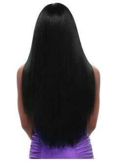 Y&D Lace Front Wig Long Straight Hair Black Color Wigs Glueless Heat Resistant Fiber Synthetic for Fashion Women Daily Party  - Image 4
