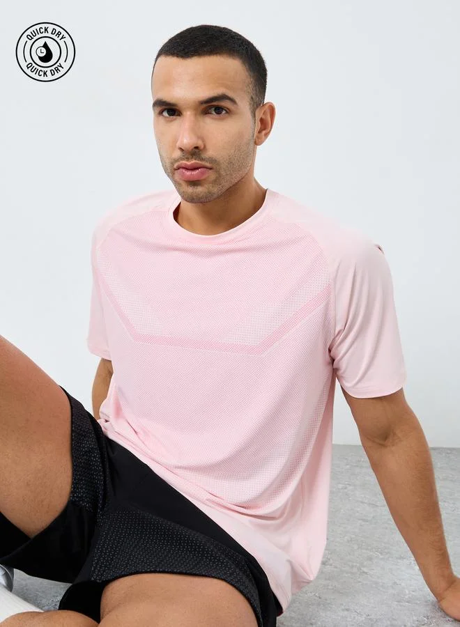 Styli Active Regular Fit Active T-Shirt with Front Print