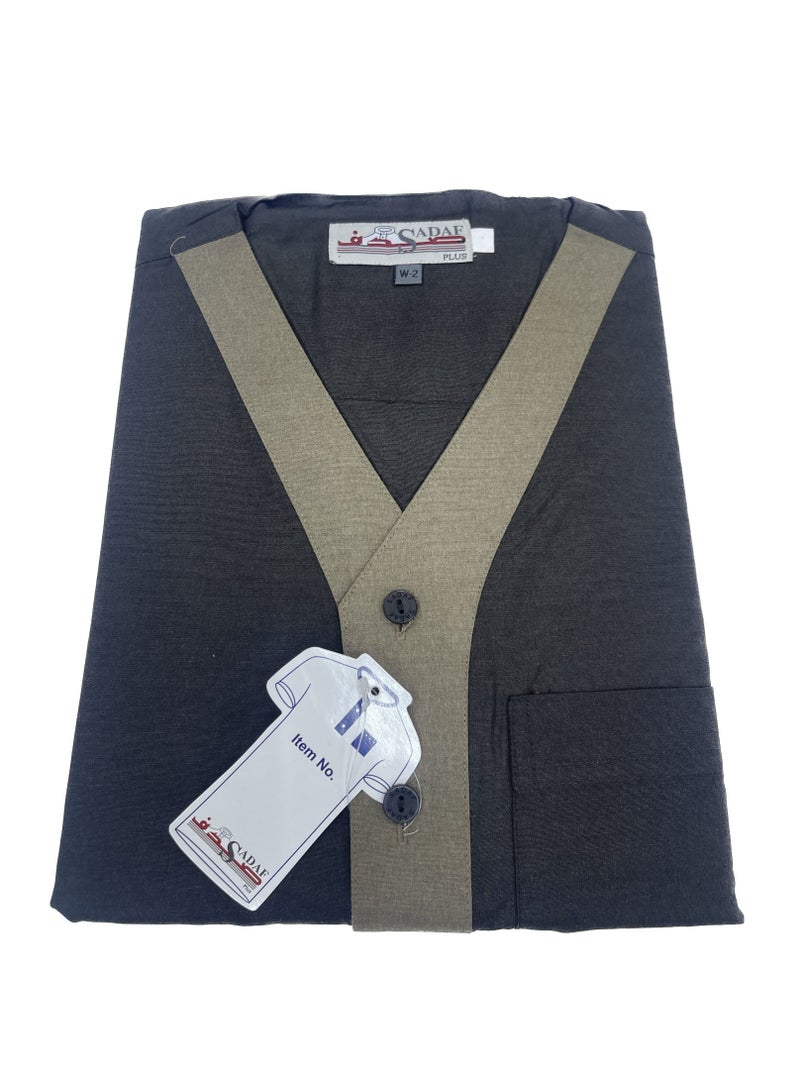 Sadaf Short Sleeve Summer Sleepwear Robe (Width 28) - Image 1