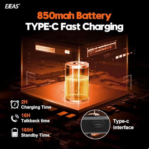 EJEAS V7 Motorcycle Helmet Bluetooth Intercom, Upgraded 2 Riders 1200M Helmet Bluetooth Headset Wireless Communication System with Noise Reduction/Auto-Answering/Waterproof/Quick Paring (1PC) - Image 5