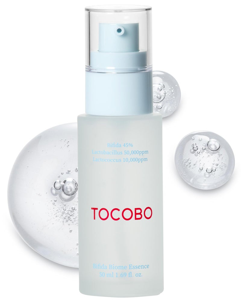 TOCOBO Bifida Biome Essence 169 fl oz  50ml  All in one Skin Repair Serum Skin Barrier Essence  Natural Ingredients Vegan Essence Cruelty Free Korean Vegan Essence