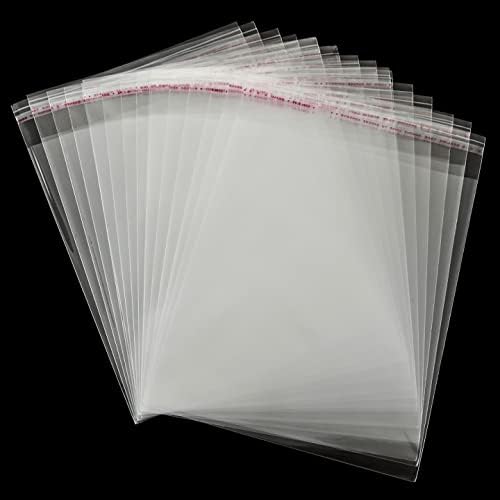 MIVIDE 1000PCS 55x67inch Self Sealing Cellophane Bags Clear Cookie Bags for Packaging Resealable Cellophane Bags Self Adhesive Plastic Sealing Bags for Cookies Bakery Gift Wrapping Candy - Image 1