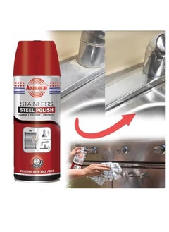 Asmaco Asmaco Stainless Steel Polish- cleans, shines, polishes, and protects steel surfaces, chrome, aluminum and other metal surface- 450ml  - Image 2