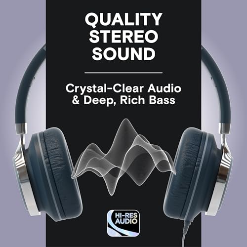 ARTIX CL750 Wired Foldable Headphones for Students & Professionals | On Ear Noise Isolating Headset with Mic for Calls & Entertainment (Graphite, USB Type C) - Image 2