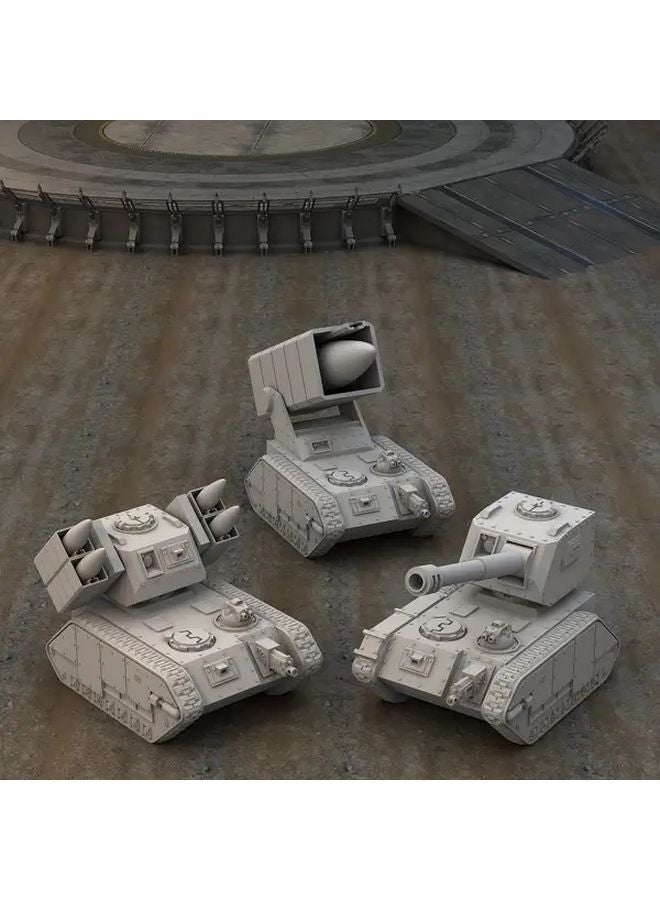 H68 Tank C RPG Sci Fi Miniature Futuristic Gray Battle Machine With Missile Launcher - Image 2