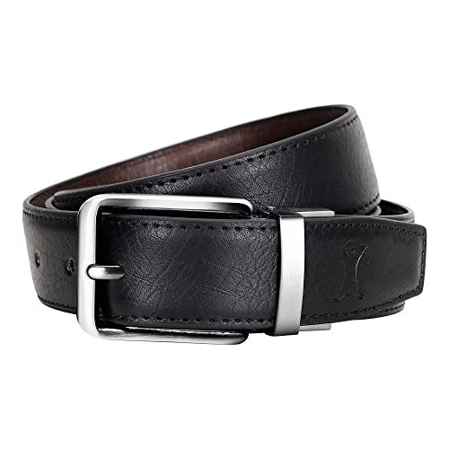 Creature Reversible Vegan Leather Formal Belt For Men(Color-Black/Brown||BL-01|| 46 inches length|| Waist upto -40 inches) - Image 5