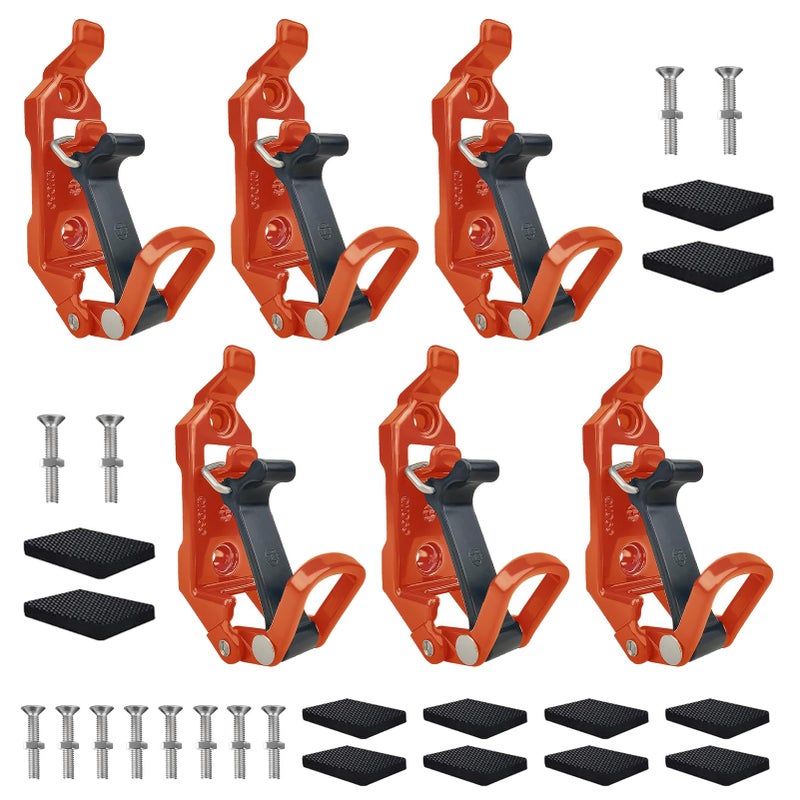Bazen 6PCS Shovel Mount for Roof Rack Overland Gear Rotopax Mount Holder for Truck Tool Rubber Clamp Grip Mounting Kit Fits Wall Mount and Pole Clamp - Image 2