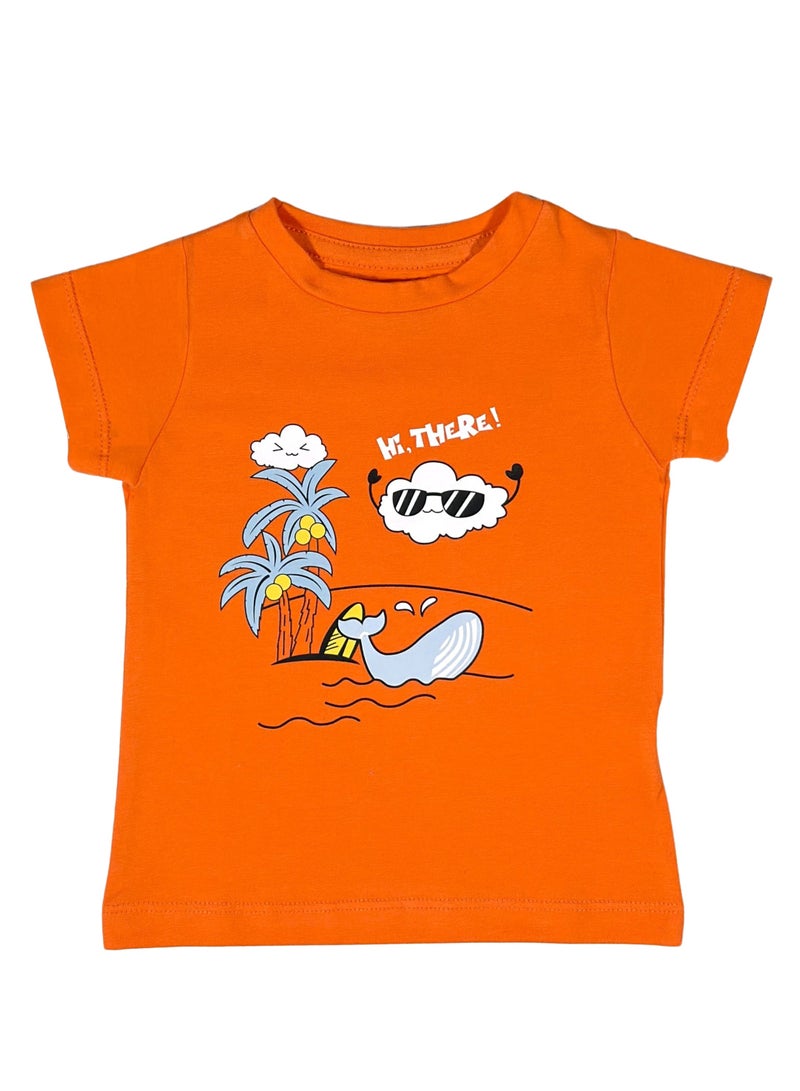 Baby Co. Summer Orange T-shirt - Image 1