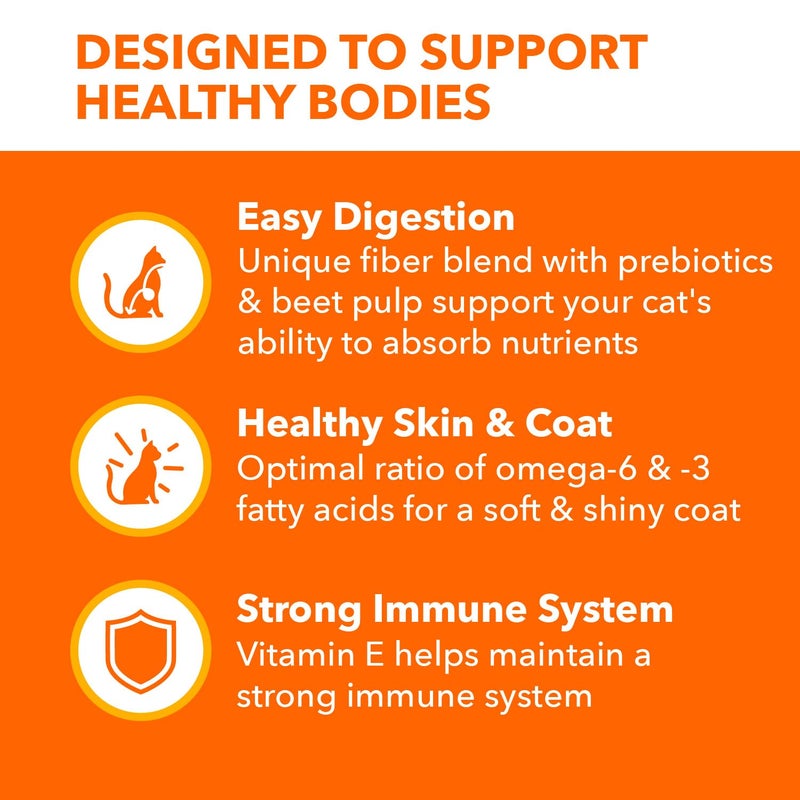 IAMS Proactive Health Adult Sensitive Digestion & Skin Dry Cat Food with Turkey, 13 lb. Bag - Image 3