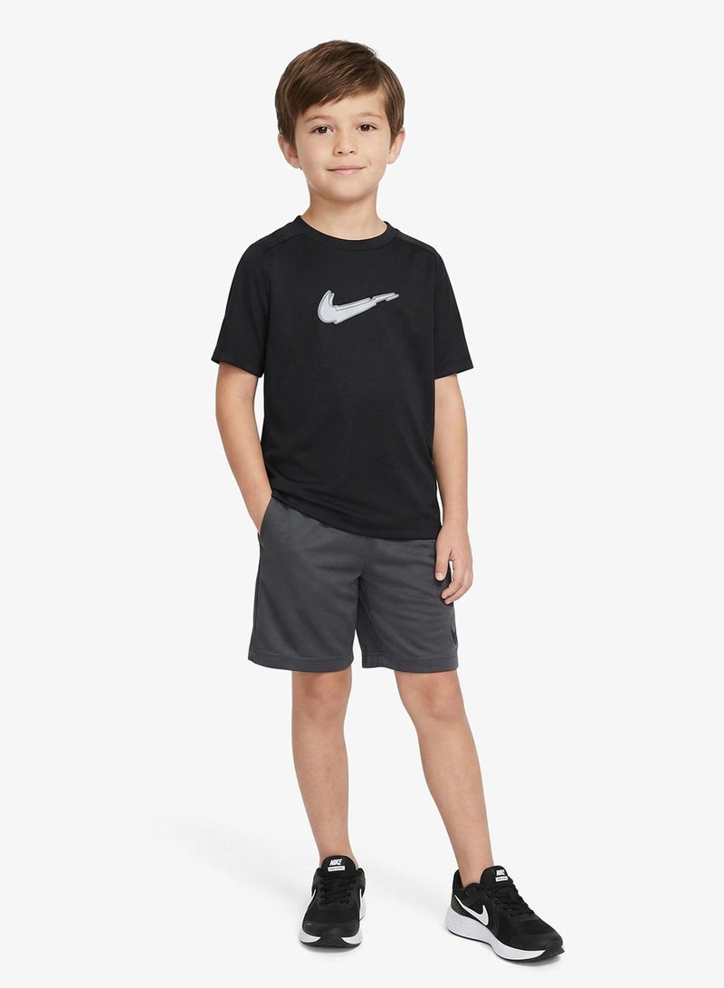 نايكي تيشيرت شبابي مطبوع برسومات جريئة بتقنية دراي فيت - Image 1