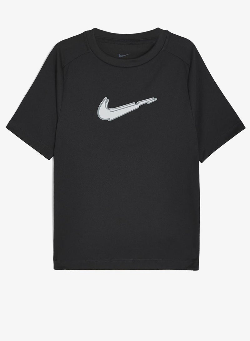 نايكي تيشيرت شبابي مطبوع برسومات جريئة بتقنية دراي فيت - Image 2