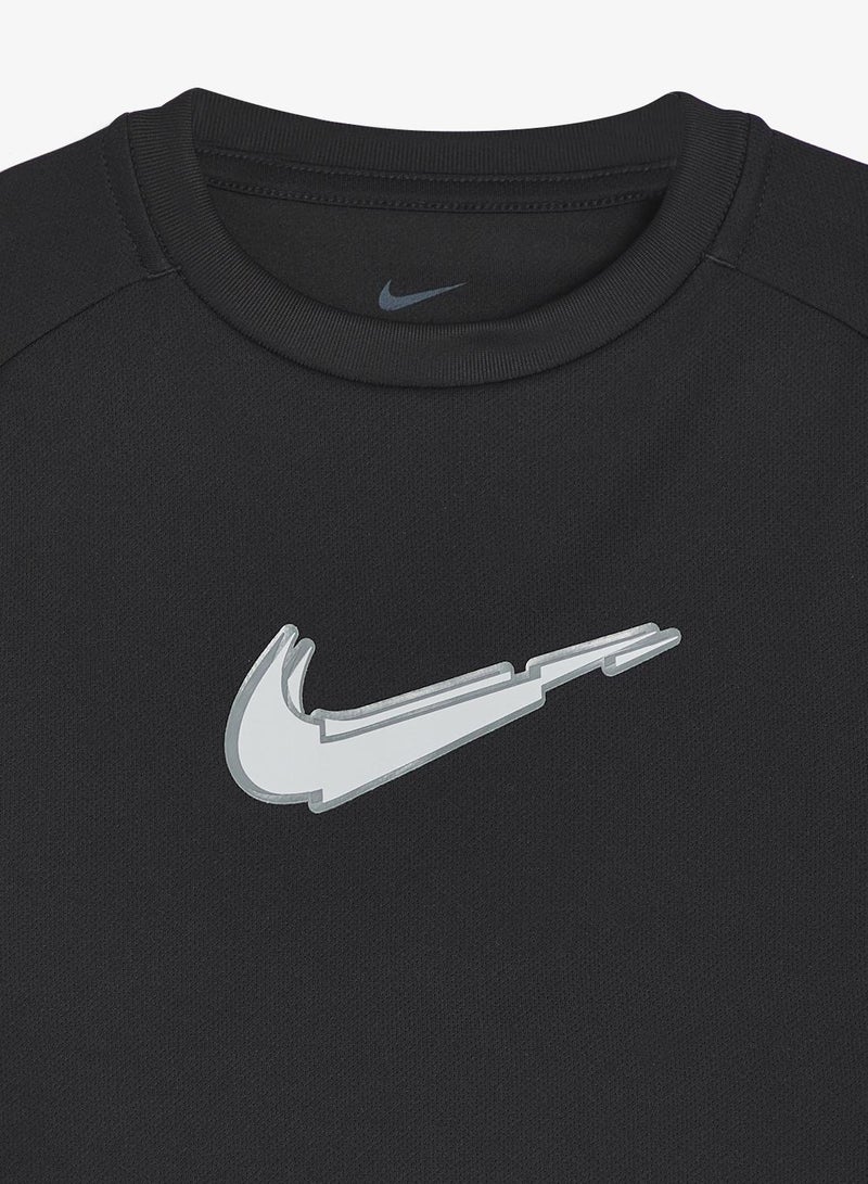 نايكي تيشيرت شبابي مطبوع برسومات جريئة بتقنية دراي فيت - Image 4