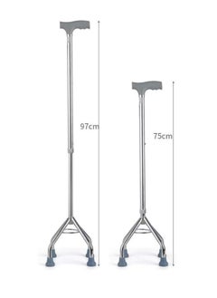 ABRONN Elderly Cane Aluminum Cane Four Feet Non-slip Cane Retractable Folding Disabled Walker  - Image 2