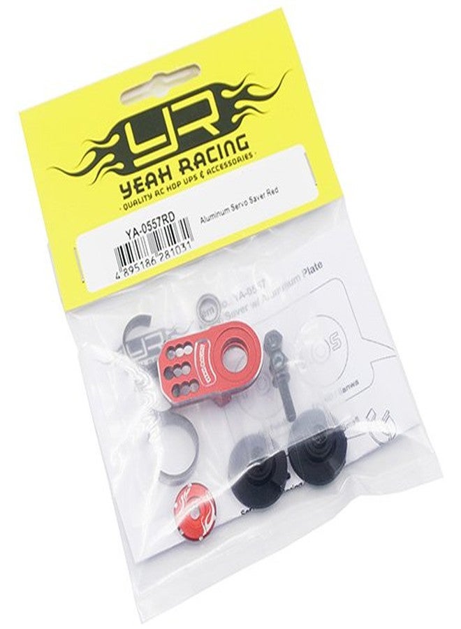 Yeah Racing Aluminum Plate Servo Saver Red #YA-0557RD - Image 2