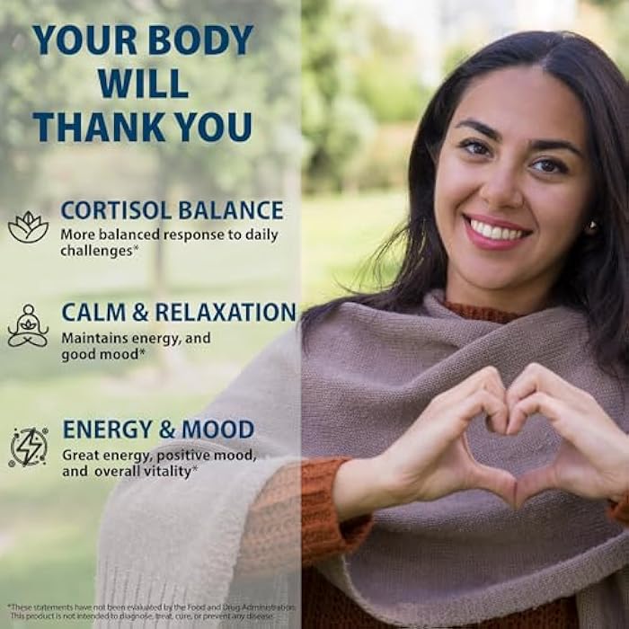 StrongVit مكملات سترونغ فيت للكورتيزول للنساء والرجال مع المغنيسيوم، الأشواغاندا و L-ثيانين. خافض قوي للكورتيزول، مدير، ديتوكس، خفض وتحكم. دعم النوم وتخفيف التوتر، الولايات المتحدة. - Image 3