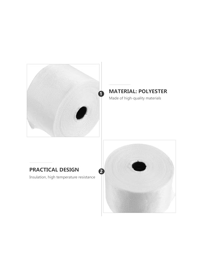 PROMASS promass Fiberglass Cloth Tape E-Glass Plain Weave Glass Fiber Mesh Joint Tape 25m High Temperature Resistant for Repairing Strapping Packing Palletizing  - Image 4