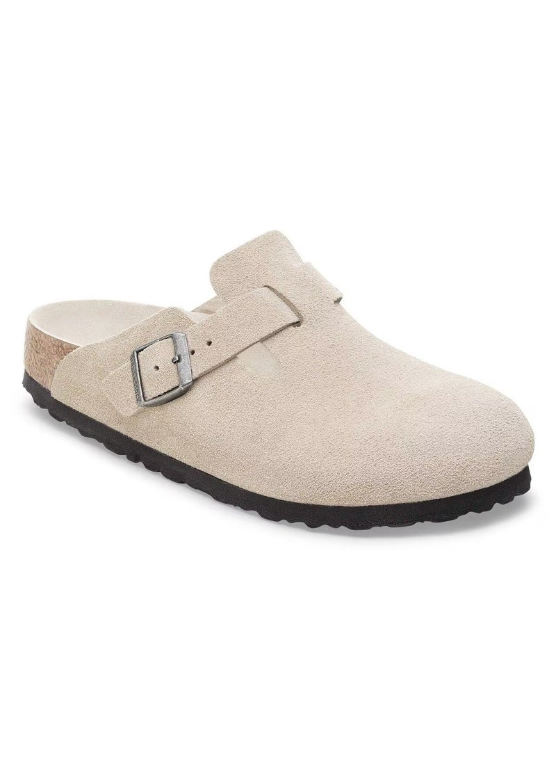 Birkenstock Boston Suede Clogs – Sand | Casual Comfort Footwear - Image 4