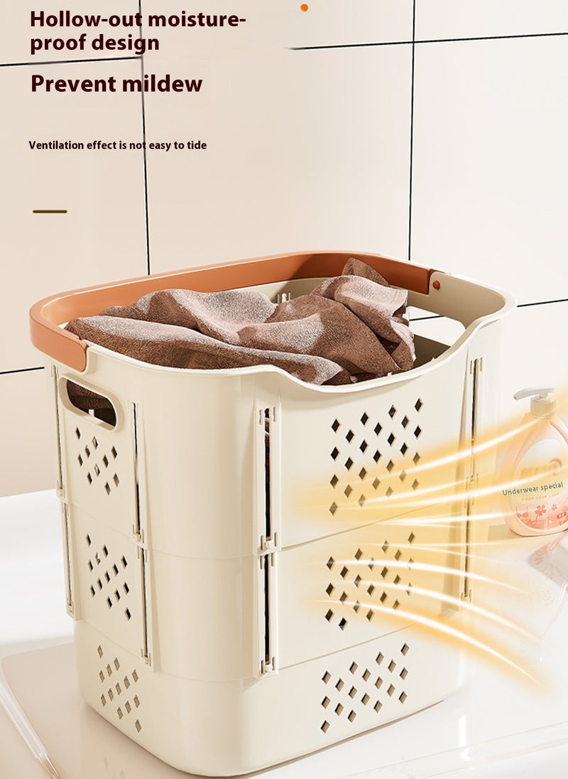 Sharpdo Bathroom Clothes Storage Basket Dirty Clothes Basket with 1 Underwear - Image 3