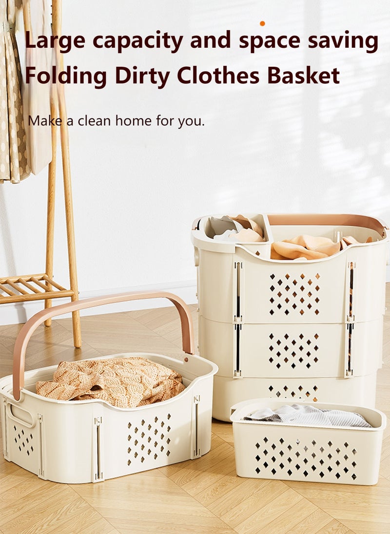 Sharpdo Bathroom Clothes Storage Basket Dirty Clothes Basket with 1 Underwear - Image 2