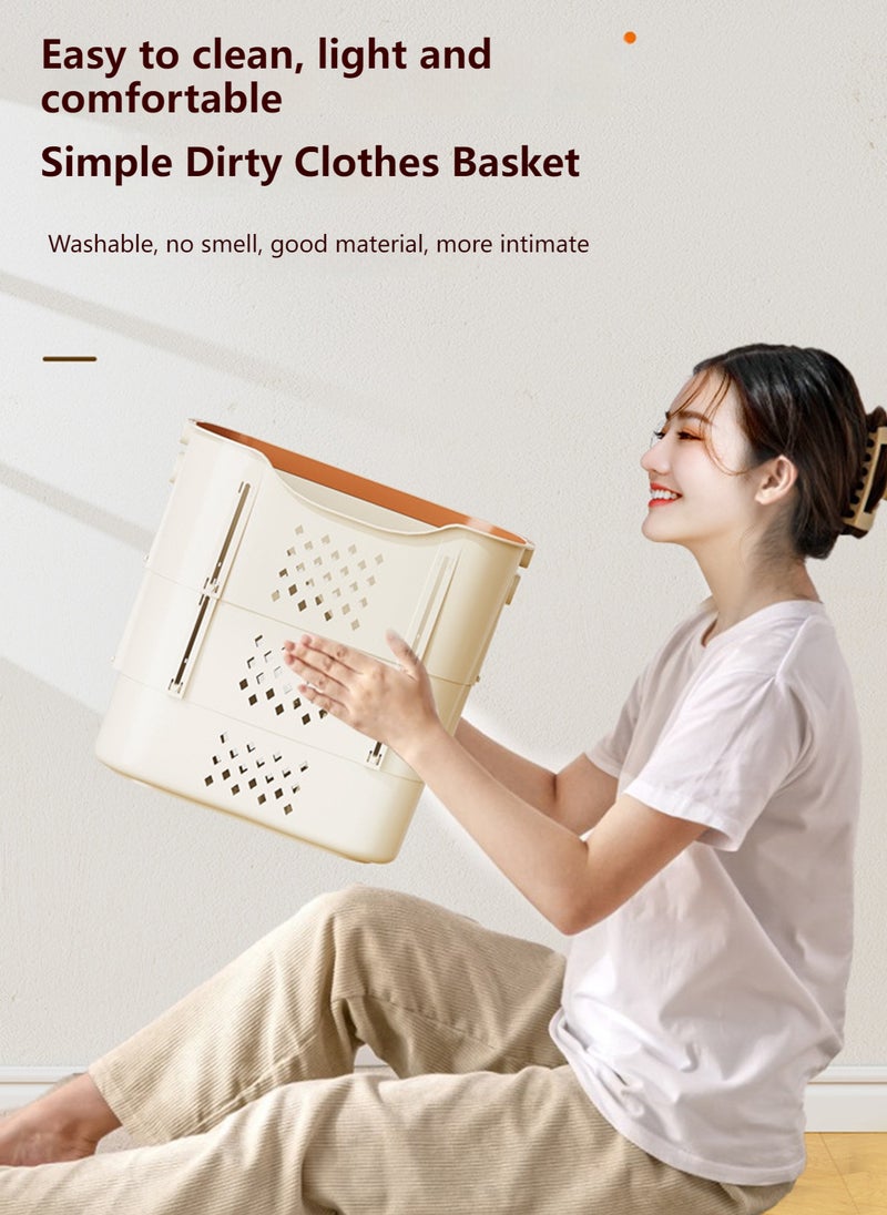 Sharpdo Bathroom Clothes Storage Basket Dirty Clothes Basket with 1 Underwear - Image 4