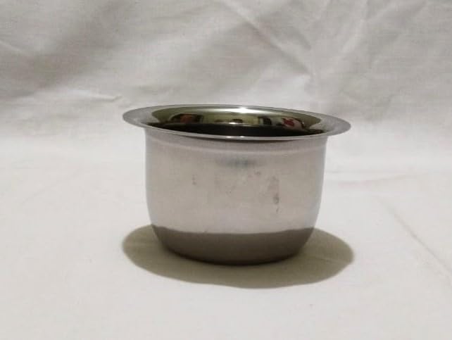GS KITCHENWARE وعاء ستانلس ستيل GS مجموعة وعاء ستيل 10 سم مجموعة من 4 200 مل فضي - Image 4