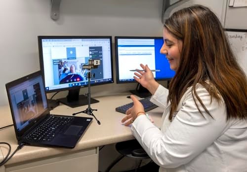 AceTaken Desktop Webcam Tripod Stand, Portable Webcam Mount Holder with Magnet Mount and 1/4 Thread Compatible with Logitech Webcam MX Brio 4K,C920,StreamCam,C930,C922,C925e,C615,Brio 500 300 100 Webcams (1) - Image 2