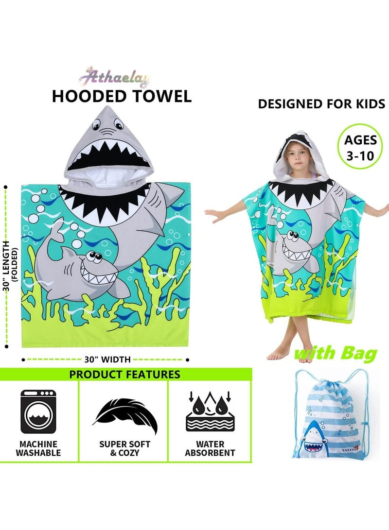 رولستيمي منشفة حمام مقنعين القرش - Image 4