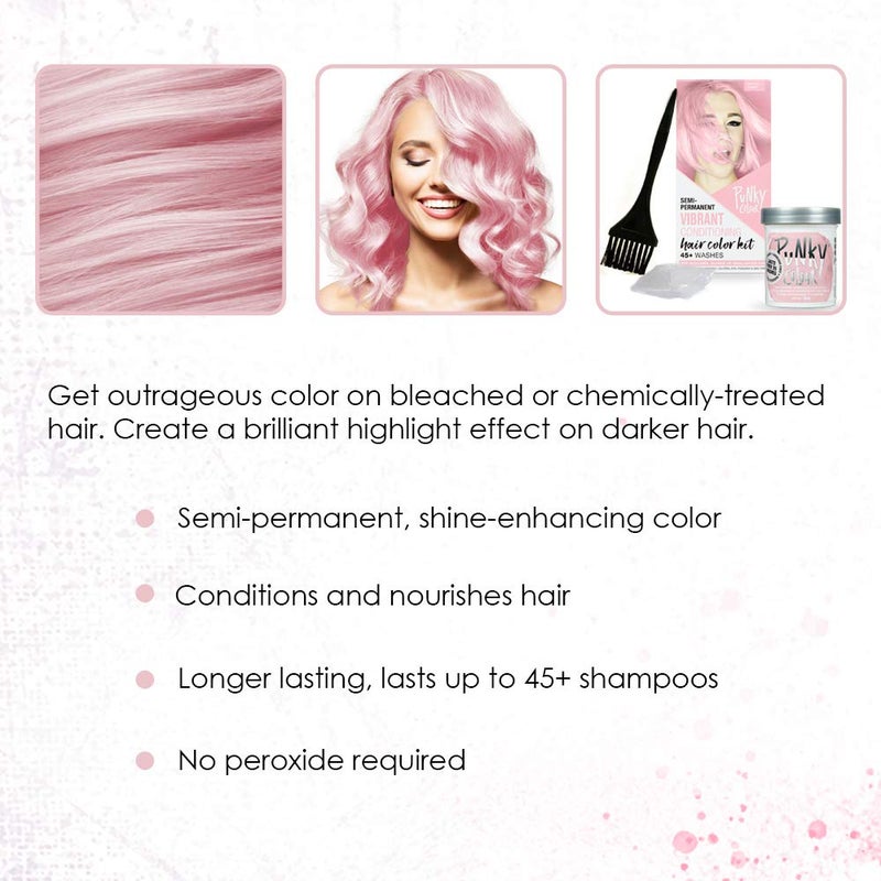 Punky Colour Box Kit Cotton Candy Semi Permanent Hair Color - Vegan, Cruelty-Free Conditioning Hair Dye, Lasts Up to 35 Washes - Image 4