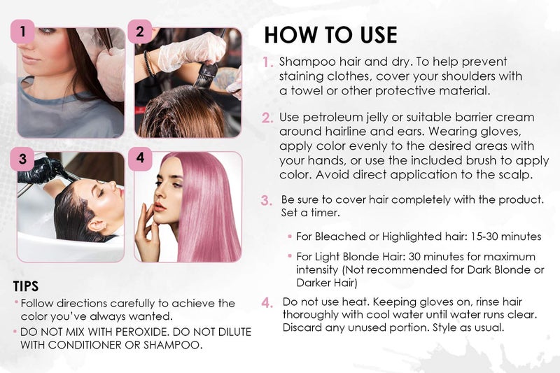 Punky Colour Box Kit Cotton Candy Semi Permanent Hair Color - Vegan, Cruelty-Free Conditioning Hair Dye, Lasts Up to 35 Washes - Image 5