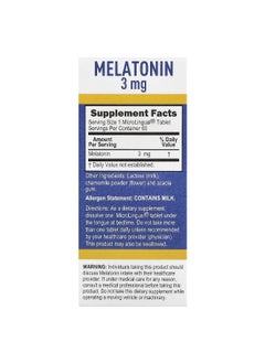 Superior Source Superior Source, Melatonin, 3 mg, 60 MicroLingual® Instant Dissolve Tablets  - Image 2