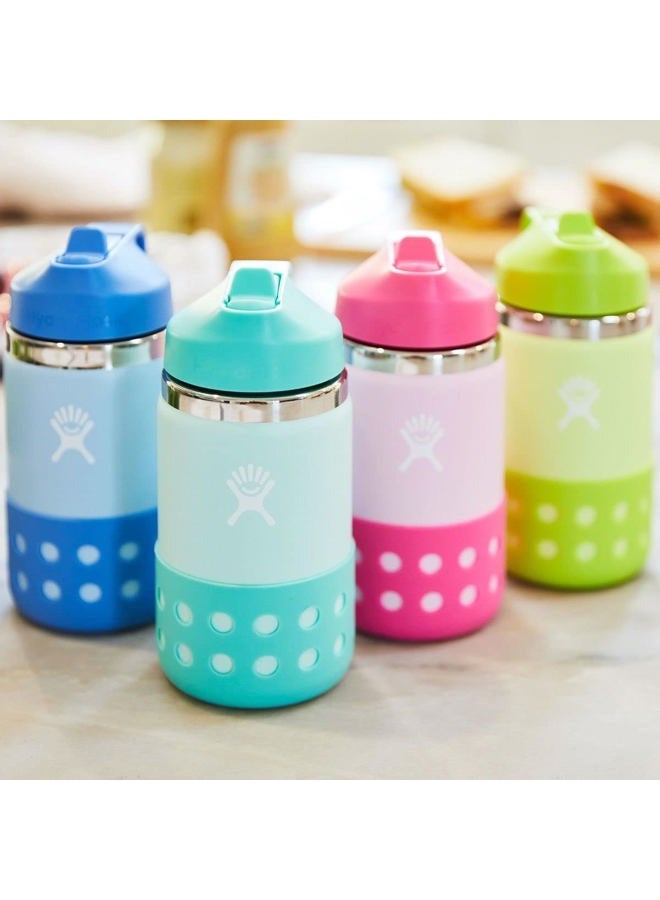 Hydro Flask Kids Water Bottle 354 ml 12 oz, Stainless Steel & Vacuum Insulated, Paradise, W12BSWBB365, 354 ml (12 oz) - Image 5