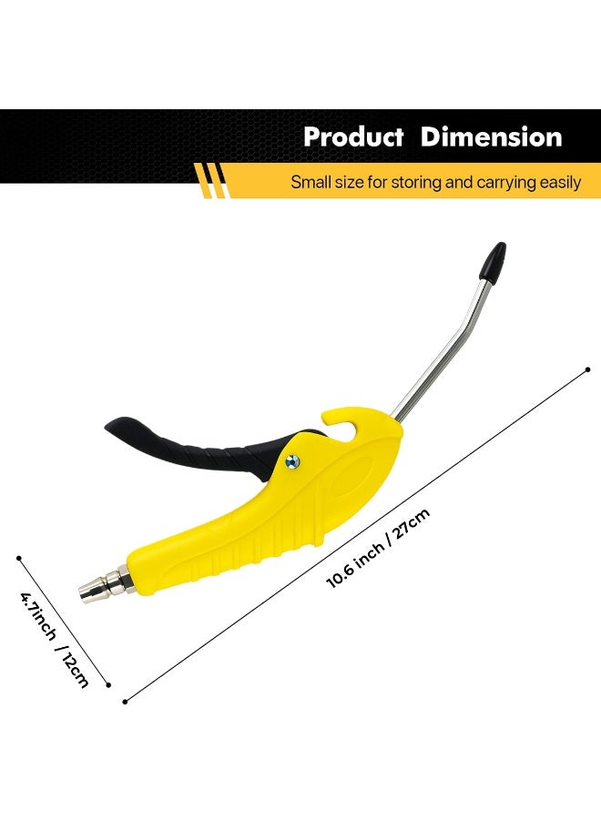 DEFAONS Pneumatic Dust Blow Gun - Air Blower Gun with Long Extensible Stainless Steel Nozzle - Strong Blowing Power, Low Noise, and Energy Saving for Car Engine Cleaning, Industrial, & Workshop Use - LH-6-A - Image 4