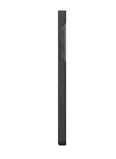 PITAKA iPhone 16 Pro Max Case Ultra Slim / Compatible with MagSafe / 3D Grip Textured / Raised Camera Lip - Black/Gray  - Image 3