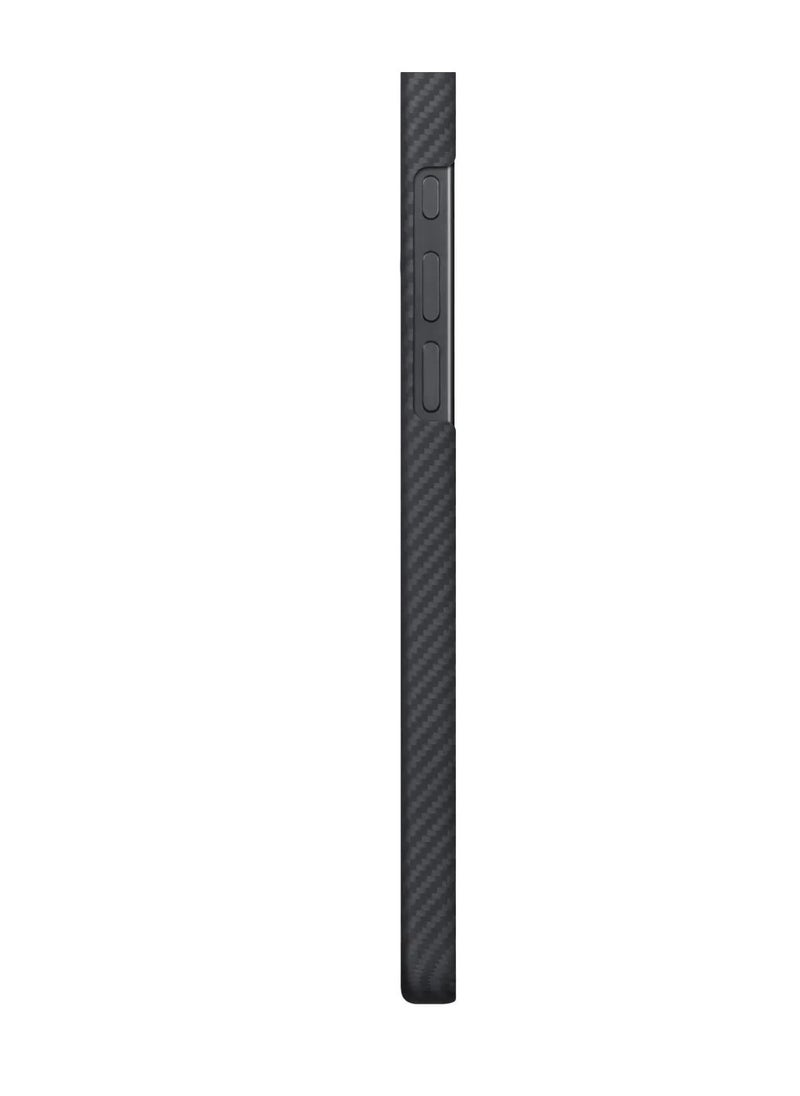 PITAKA iPhone 16 Pro Max Case Ultra Slim / Compatible with MagSafe / 3D Grip Textured / Raised Camera Lip - Black/Gray  - Image 3