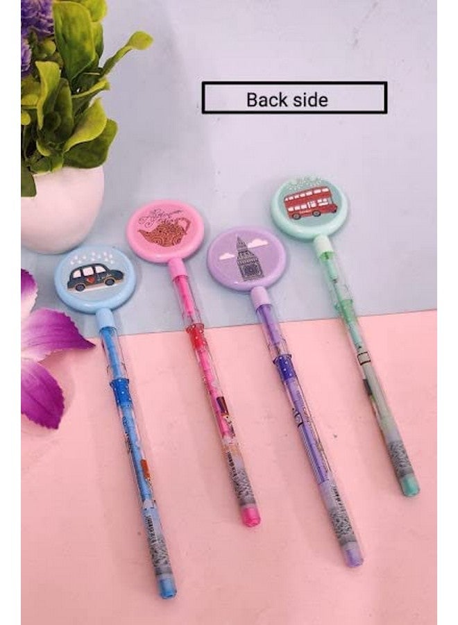 Tera13 Return Gifts For Kids Pencil For Girls (4 Pcs) Puzzle Game Pencil For Girls, Writing & Drawing Pencil For Kids, Pencil For School, Cartoon Pencil Kanjak Gifts - Image 3