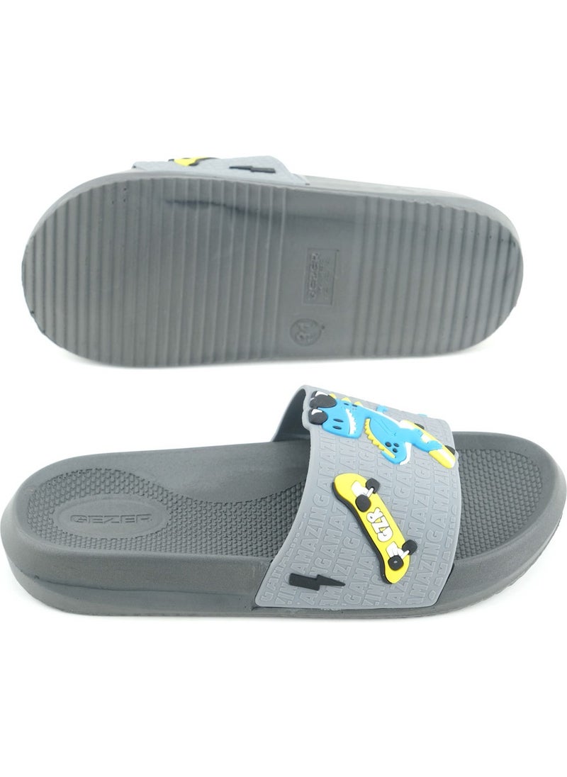 Gezer Boy Summer Pu Home Bathroom Garden Beach Pool Daily Slippers  - Image 4