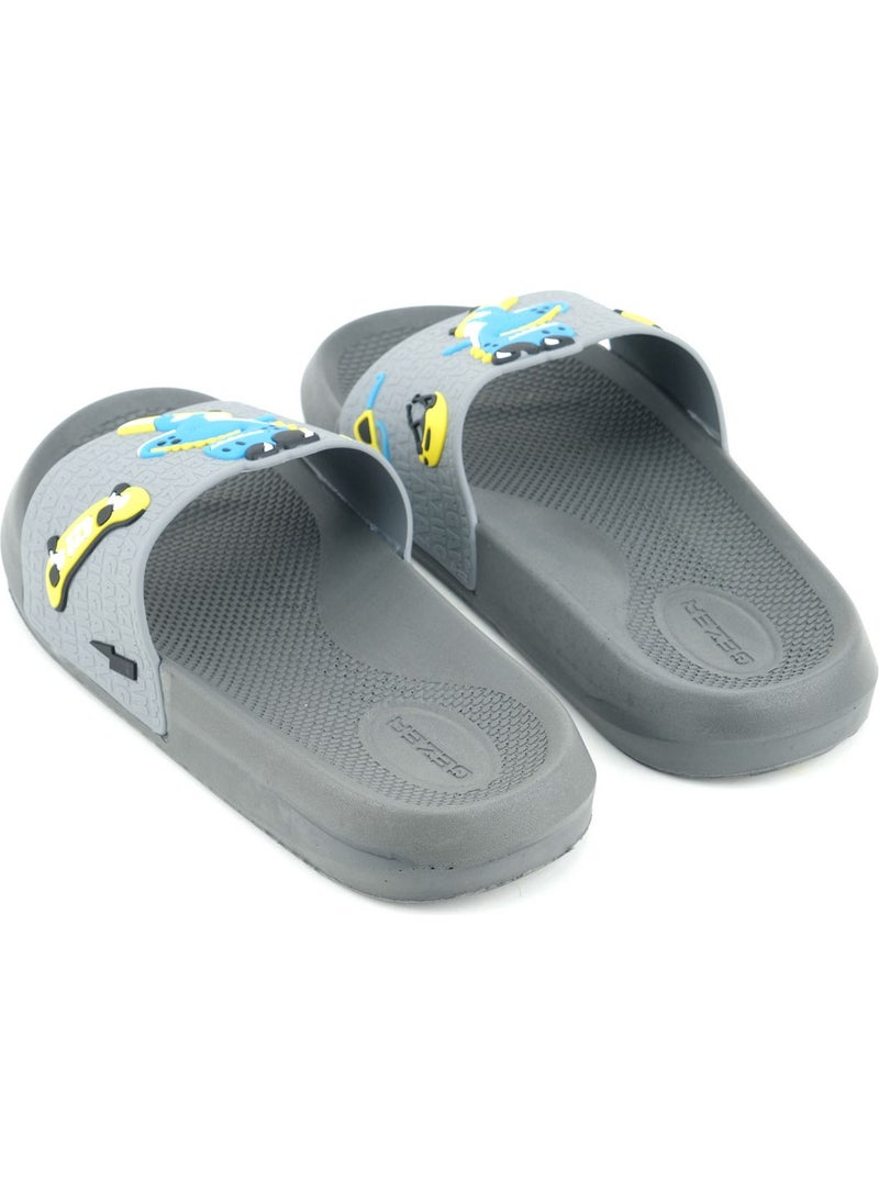 Gezer Boy Summer Pu Home Bathroom Garden Beach Pool Daily Slippers  - Image 3