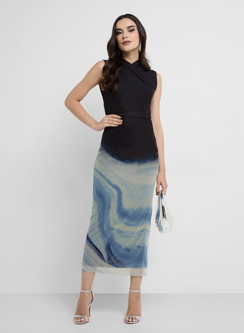 French Connection Abstract Print Dress  - Image 4